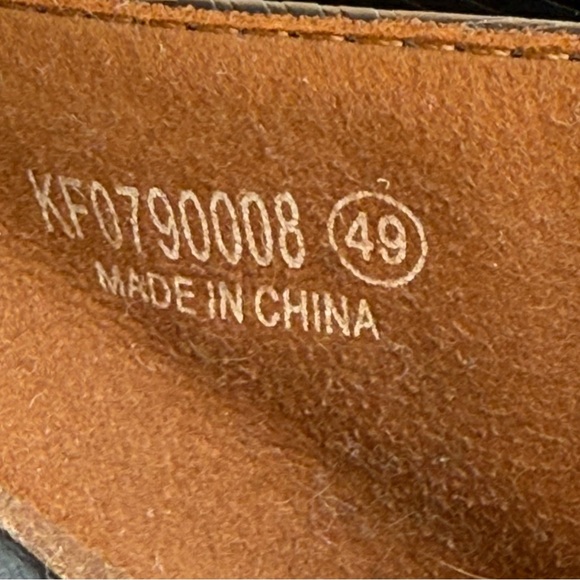 Ferrini Arabic Men's Black Leather Open Toe Sandals Buckle Detail EU 49 US 11.5 - Picture 12 of 14